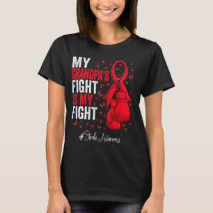 Red Ribbon Großvater Stroke Bewusstsein T-Shirt
