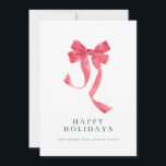 Red Ribbon Holiday Corporate Weihnachtskarte Einladung<br><div class="desc">Red Ribbon Holiday Corporate Weihnachtskarte</div>