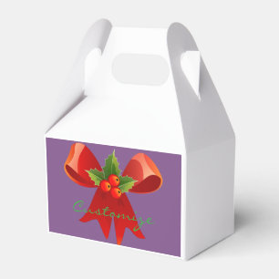 Red Ribbon Holly Thunder_Cove Geschenkschachtel