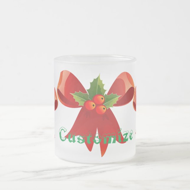 Red Ribbon Holly Thunder_Cove Mattglastasse (Mittel)