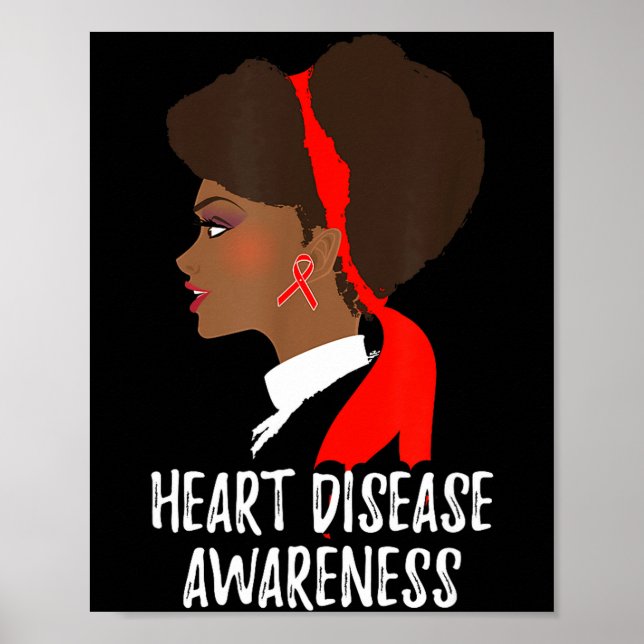 Red Ribbon Month _ National Heart Disease Awarenes Poster (Vorne)