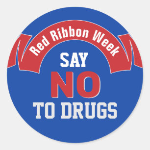 Red Ribbon Song No Runder Aufkleber