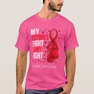 Red Ribbon Stepbruder Aplastic Anämie Bewusstsein T-Shirt
