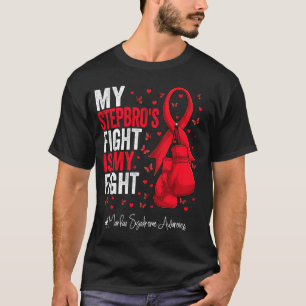 Red Ribbon Stepbruder Marfan Syndrome Awareness T-Shirt
