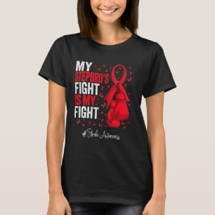 Red Ribbon Stepbruder Stroke Awareness T-Shirt