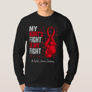 Red Ribbon Tante Aplastic Anämie Bewusstsein T-Shirt