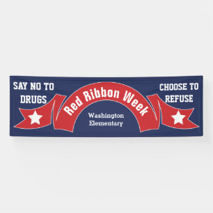 Red Ribbon Woche Drogenfrei Banner