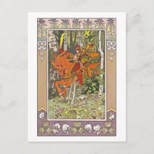 Red Rider von Ivan Bilibin Postkarte