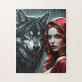 Red riding hood an his wolf puzzle