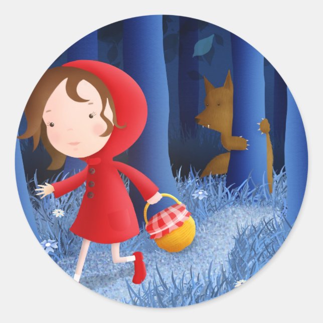 Red Riding Hood - Aufkleber (Vorderseite)