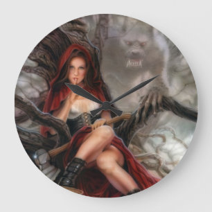 Red Riding Hood Clock! Große Wanduhr