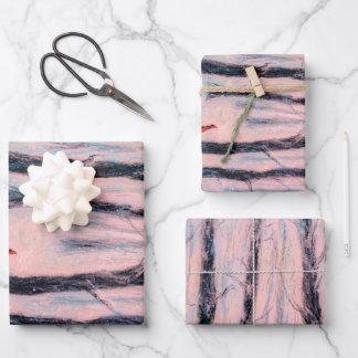 Red Riding Hood-Figur in einem Winterwald Geschenkpapier Set