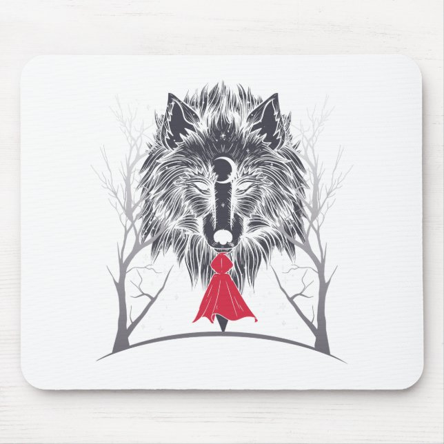Red Riding Hood Kostüm Gif für Mädchen Mousepad (Vorne)