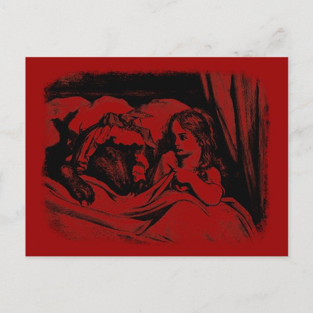 Red Riding Hood Postkarte (Vorderseite)