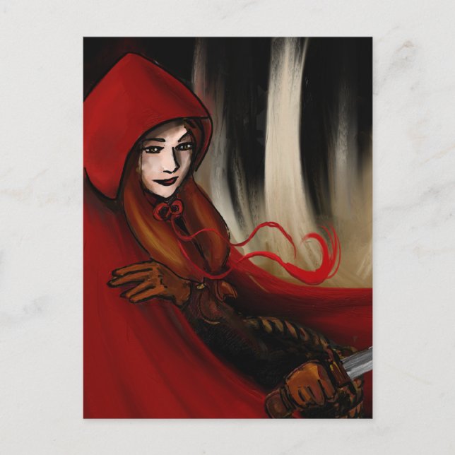 Red Riding Hood Postkarte (Vorderseite)