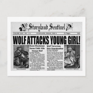 Red Riding Hood Postkarte