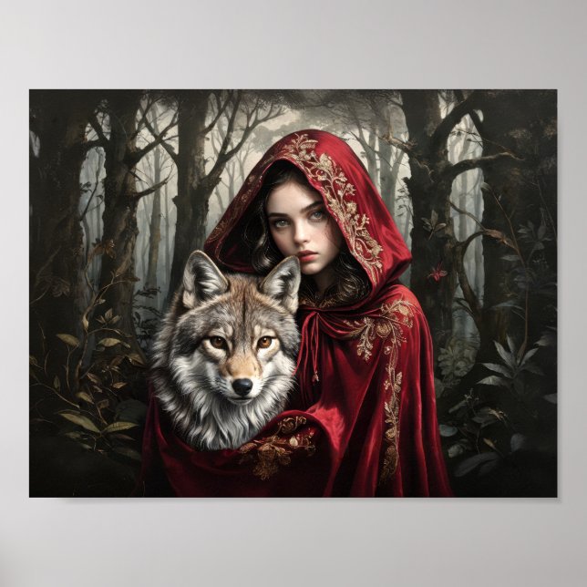 Red Riding Hood und die wahre Geschichte mit Wolf Poster (Vorne)