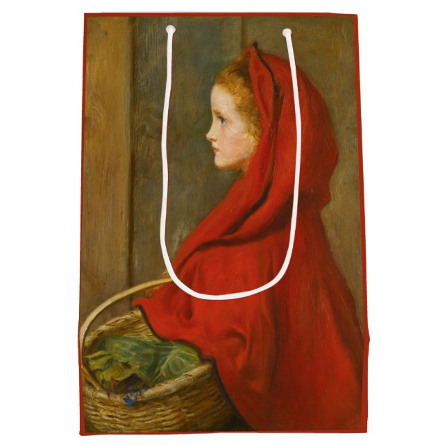 Red Riding Hood (von John Everett Millais) Mittlere Geschenktüte (Rückseite)