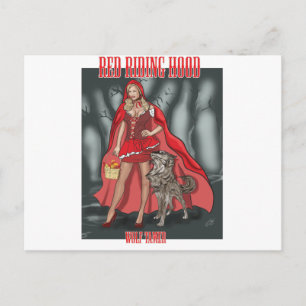 Red Riding Hood - Wolf Tamer Postkarte