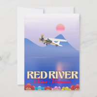 Red River Cambodia Vacation Poster
