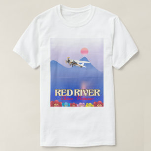 Red River Cambodia Vacation Poster T-Shirt