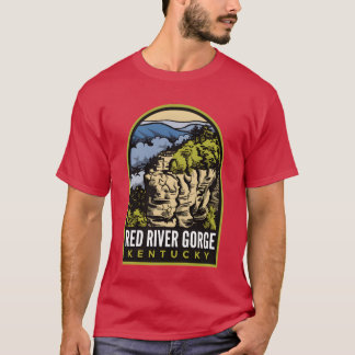 Red River Gorge Chimneyop Rock vintage auf Deutsch T-Shirt