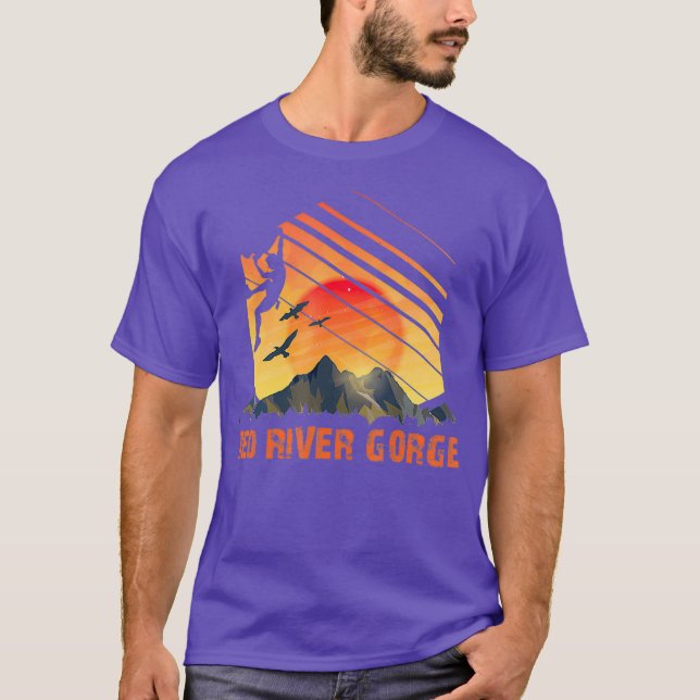 Red River Gorge  Climbing Rock Climbing Red T-Shirt (Vorderseite)