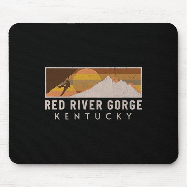 Red River Gorge Felsenklettern Boulderer Berg C Mousepad (Vorne)