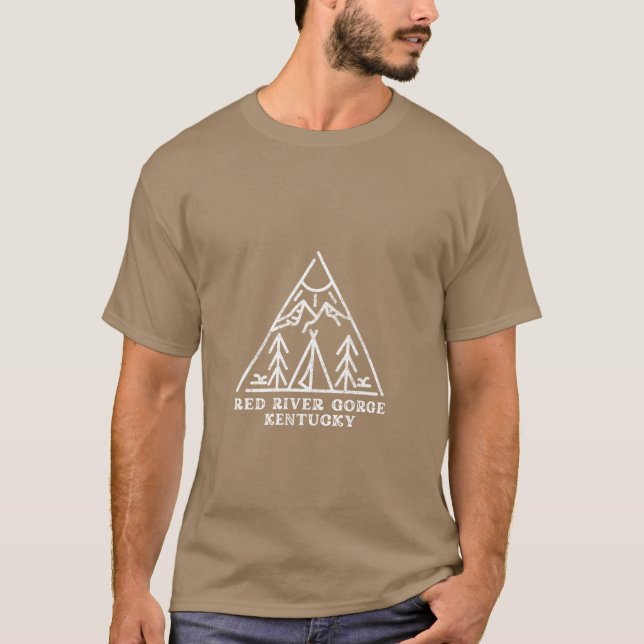 Red River Gorge Geo Mountains Junge T-Shirt (Vorderseite)