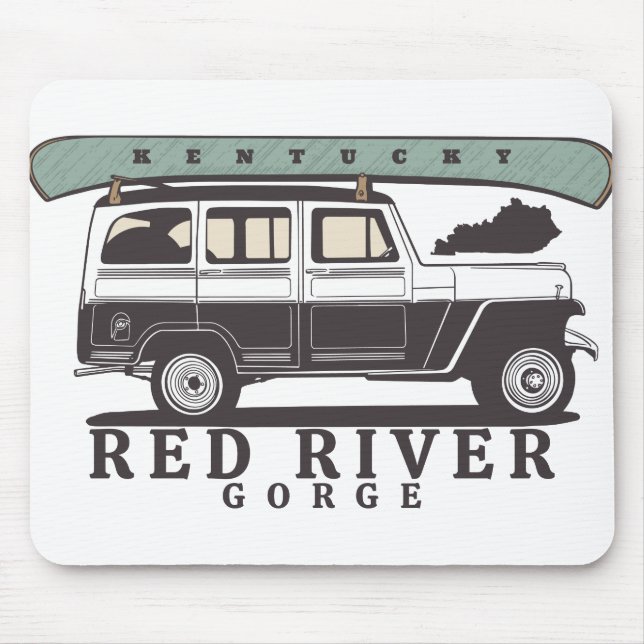 Red River Gorge Kentucky Mousepad (Vorne)