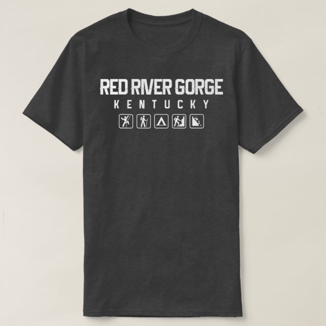 Red River Gorge Kentucky Outdoor T-Shirt (Design vorne)