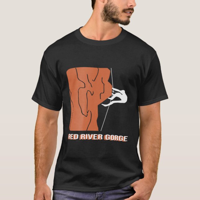 Red River Gorge Rock Kletterhemd T-Shirt (Vorderseite)