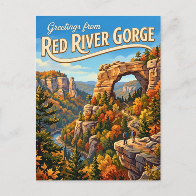 Red River Gorge USA Postkarte (Vorderseite)