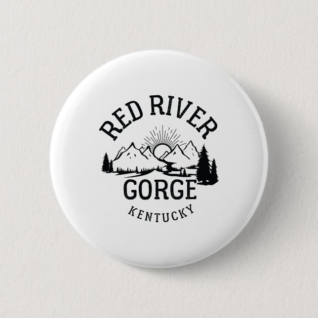 Red River Gorge Wanderung Kentucky Parks Wandern  Button (Vorderseite)