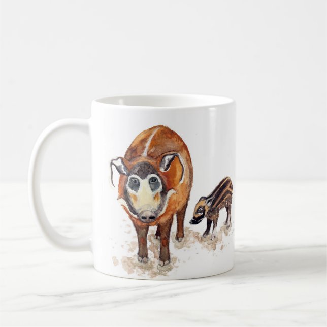 Red River Hog Artwork Tasse (Links)