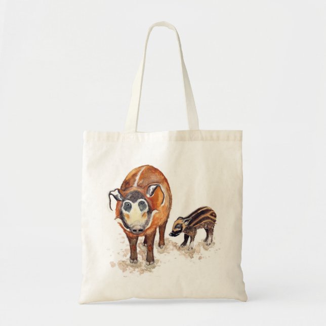Red River Hog Artwork Tote Bag Tragetasche (Vorne)