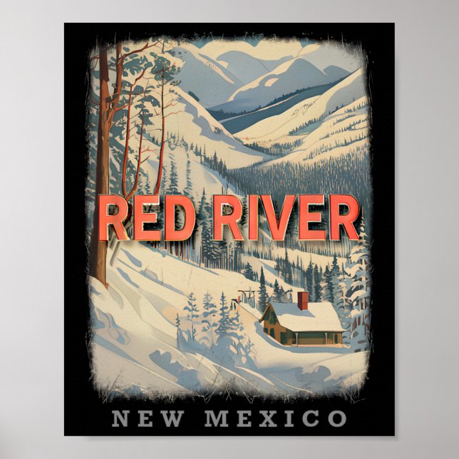 Red River New Mexico Nm Skiing Extravaganza Sd778 Poster (Vorne)