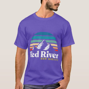 Red River New Mexico USA Ski Resort 1980s Retro T-Shirt