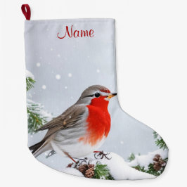 Red Robin Holiday Weihnachten Strumpf Großer Weihnachtsstrumpf