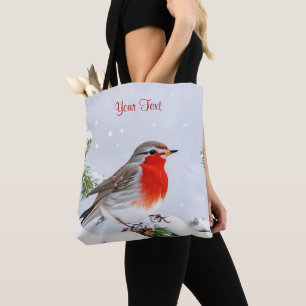 Red Robin Holiday Weihnachts Tote Tag