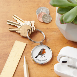 Red robin Keyring \ Kette Schlüsselanhänger
