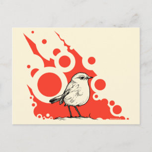 Red Robin Postcard Postkarte