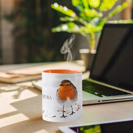 Red Robin Vogelschneebezeichnung Tasse