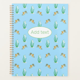 Red Robins and Snowdrops Spring Pattern Planer