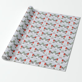 Red Robins Holiday Weihnachtswrapping Paper Geschenkpapier