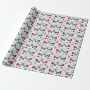 Red Robins Holiday Weihnachtswrapping Paper Geschenkpapier