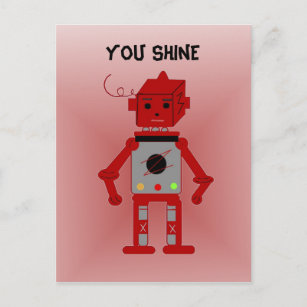 Red Robot - You Shine Postkarte