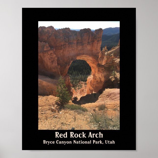 Red Rock Arch Bryce Canyon Nationalpark Utah Poster (Vorne)
