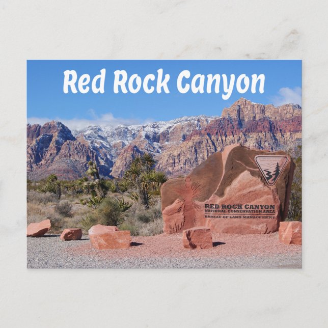 Red Rock Canyon Las Vegas Nevada Vereinigte Staate Postkarte (Vorderseite)