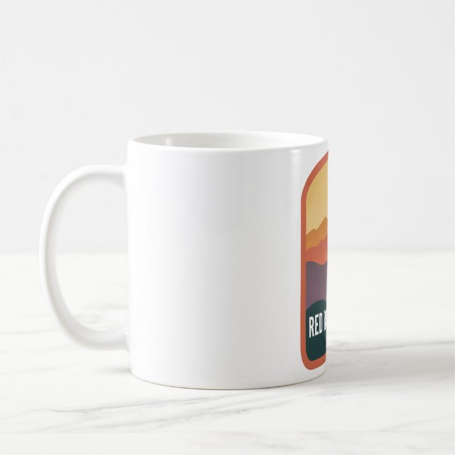 Red Rock Canyon Nevada Sunset Kaffeetasse (Links)